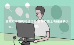 新东方考研机构价目表(新东方线上考研班多少钱)